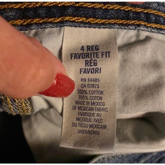 American Eagle Favorite Flare Jeans Distressed - Size 4 Reto Boho festival - Picture 6 of 7